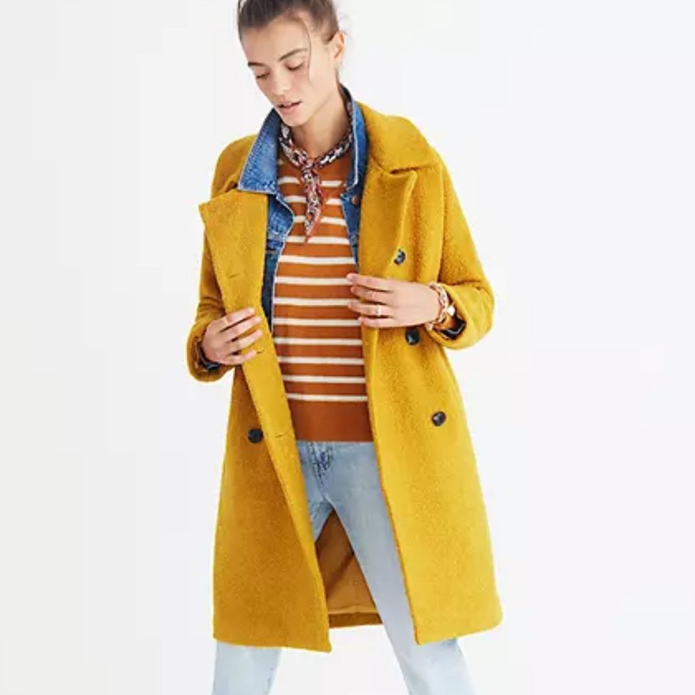 Madewell Boucle Double-Breasted Coat